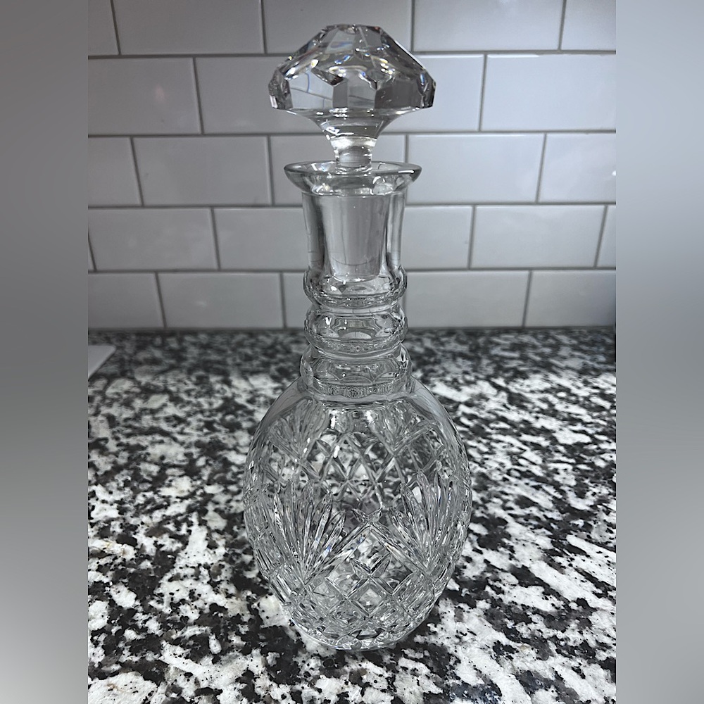Tiffany & Co. Clear Decanter Name Etched Authentic No Box